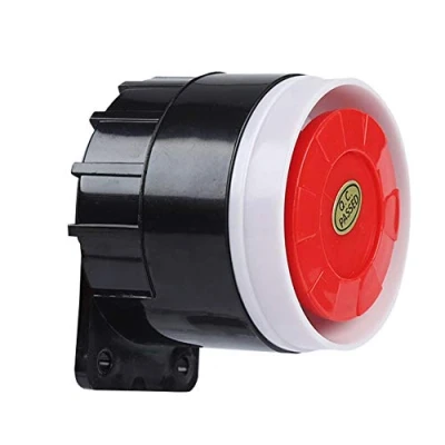Immagine di Mavis Laven Allarme di Sicurezza Emergenza 120dB DC 12V Mini Red Wired Horn Sirena Sistema Acustico Corno d&#039;avvertimento per la Domestica