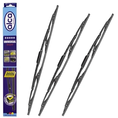 Immagine di Set di 3 tergivetri anteriore 22&quot;16&quot; e posteriore 11&quot; alca UNIVERSAL [fordfies]