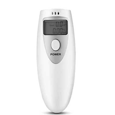 Immagine di Etilometro Tester per Alcol nel Sangue Accurato Professionale Sensori a Semiconduttore LCD Digitale Polizia ±0,01% BAC