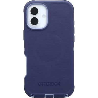 Immagine di OtterBox Cover Defender Series MagSafe per iPhone 16 Plus, custodia protettiva antiurto, a prova di caduta, protezione estrema, testata 7x norme MIL STD 810G, Viola
