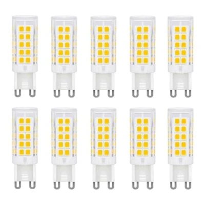 Immagine di WULUN 5W G9 lampadine Led, bianco caldo 3000K, equivalente a 40W 50W lampadina alogena, 500lm 220 240V Nessun sfarfallio non dimmerabile risparmio energetico,10 Pack