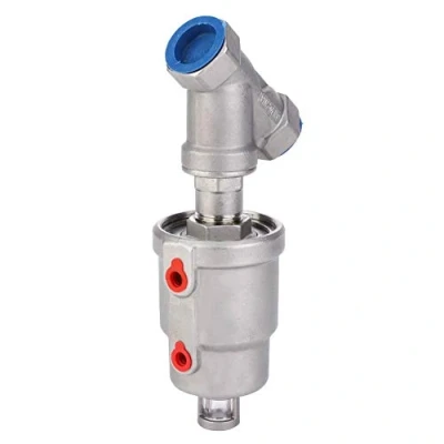 Immagine di Valvola a sede inclinata pneumatica di controllo altri accessori 1/2 &quot;DN 15 per vapore in acciaio inossidabile con filettatura