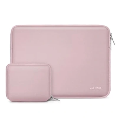 Immagine di MOSISO Laptop Custodia PC Portatil Compatibile con MacBook Air/PRO,13 13,3 Pollici Notebook,Compatibile PRO 14 M3 M2 M1 Max 2024 2021,Neoprene Borsa Piccolo Case, Baby Rosa
