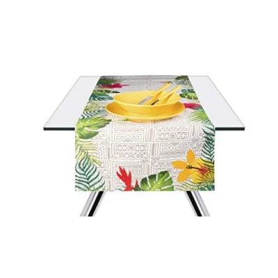 Immagine di Excelsa Tiki Runner da Tavola, Cotone 100%, Multicolore, 45 x 140 cm