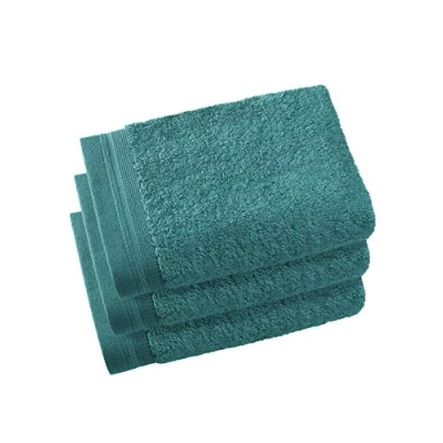 Immagine di De Witte Lietaer Contessa Luxe Set di 3 asciugamani per ospiti, in cotone, 40 x 60 cm, colore: Verde petrolio