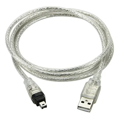 Immagine di chenyang Solo per DCR TRV75E DV Cavo Firewire a USB 2.0 IEEE 1394 4 pin iLink 1 m