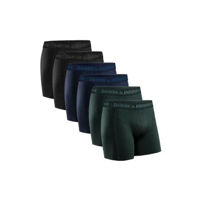 Immagine di DANISH ENDURANCE Boxer Uomo Cotone Elasticizzato, a Pantaloncino Comodi e Traspiranti, Cuciture Piatte, con o Senza Patta Frontale, 6 Paia