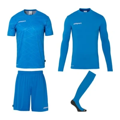 Immagine di Set maglia calcio, pantaloncini e calzini da portiere per bambini Uhlsport Prediction