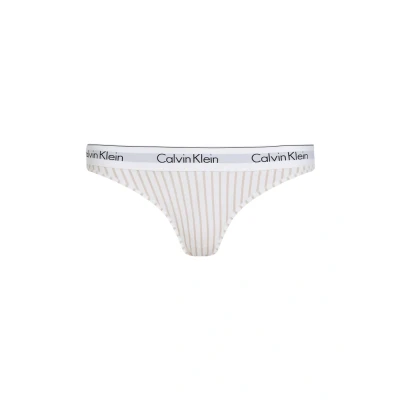 Immagine di Calvin Klein Donna Slip Bikini Modellanti Intimo, Multicolore (Steady Stripe+Pelican), XL
