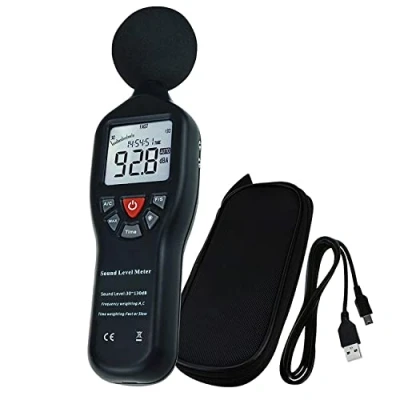 Immagine di Calibratore Livello Sonoro 114dB / 94dB 104dB Misuratore di Rumore Audio con Elevata Precisione in Frequenza