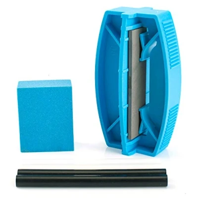 Immagine di XCMAN Completo Sci Snowboard Bordo Laterale Tuner Cura Kit Angolo Attrezzo+Gummi Stone PTEX Base Riparazione
