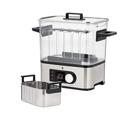 Immagine di WMF Lono 2 in 1 Sous Vide Garer Pro con inserto Slow Cook, cottura sottovuoto, delicata, serbatoio acqua 6 l, funzione timer fino a 72 ore, 1500 W