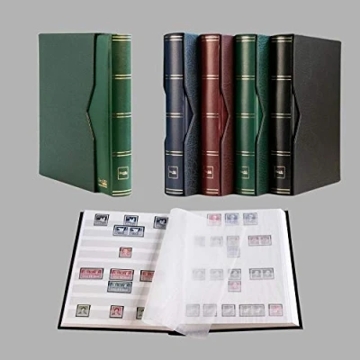 Immagine di Prophila Leuchtturm classificatori 60 Pagina Bianco con Cofanetto Verde