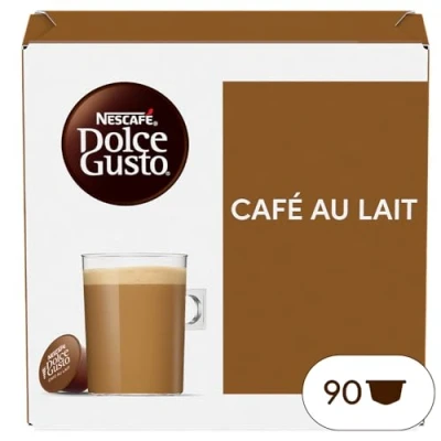 Immagine di Nescafé Dolce Gusto Café au Lait, Latte, boissons chaudes, 3 x 30 capsules