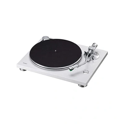 Immagine di TEAC TN 3B A/W Giradischi a cinghia, amplificatore phono EQ MM integrato, uscita digitale USB, braccio SAEC, velocità 33 e 45 RPM, bianco