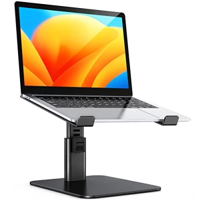 Immagine di Babacom Supporto PC Portatile, Laptop Stand Ergonomico in Alluminio, Ventilato Porta con 8 Tipi di Angoli Regolabili, Compatibile Computer/MacBook/Air/PRO/Microsoft Surface, 10&quot; 16&quot; (Argento)