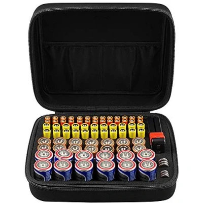 Immagine di Comecase Contenitore per pile L M_Holds_80 pezzi + tester