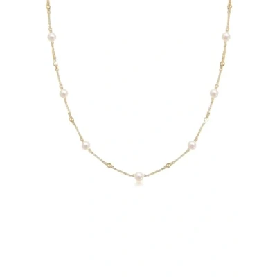 Immagine di Elli Collana Donne Sfere Filigrana con perle coltivata d&#039;acqua dolce in Argento Sterlino 925 Placcato Oro