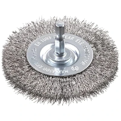 Immagine di kwb SPAZZOLA A DISCO, FILO IN ACCIAIO INOX, ROSTFREI, ONDULATA 609810 1 pz.
