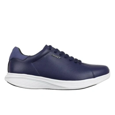 Immagine di MBT Kuni Lace UP Sneakers Sportive per Donna Stile Moderno Scarpe da Passeggio Anatomiche e Comode Calzature Fisiologiche Confort Stabilità con Suola Curva. Lacci. Colore Blu