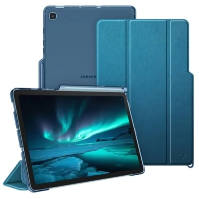 Immagine di FINTIE Custodia per Samsung Galaxy Tab S6 Lite 10.4&#039;&#039; 2024/2022/2020 con S Pen Holder, Sottile Leggero Case Posteriore Trasparente Cover Auto Sveglia/Sonno, Teal