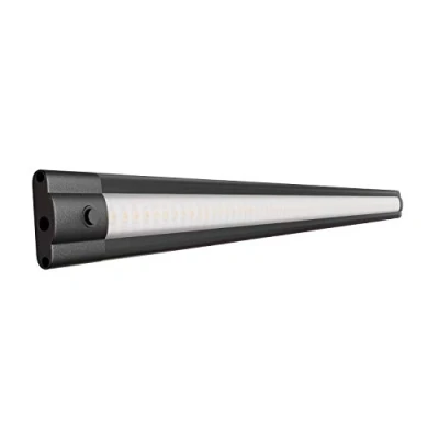 Immagine di ledscom.de Luce sottopensile a LED SIRIS, 50cm, piatta, nera, 6,9 W, 655lm, bianca, interruttore, parete, presa, 60cm, striscia, mobile, Led, lampada, applique, sottopensile, illuminazione, lampada