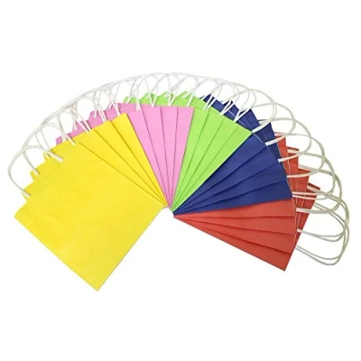 Immagine di Idena Folia 21209 Sacchetti di carta, 12 x 5.5 15 cm, 20 fogli, vari colori, Modelli/Colori Assortiti, 1 Pezzo