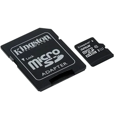 Immagine di Kingston SDCS/32GB Canvas Select MicroSD, Velocità UHS I di Classe 10, fino a 80 MB/s in Lettura, con Adattatore SD
