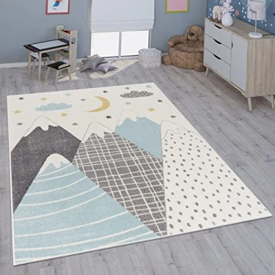 Immagine di Paco Home Tappeto per bambini cameretta bambine diversi motivi e dimensioni, Dimensione:240x340 cm, Colore:Crema