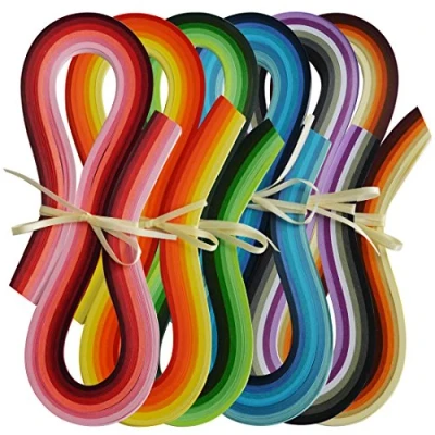 Immagine di Juya Paper Quilling Set 720 Strisce 36 colori 54 centimetri Lunghezza/striscia (Larghezza carta 5 millimetri)