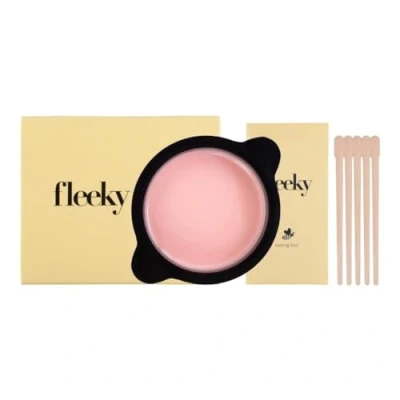 Immagine di Fleeky Brow Set di cera calda per microonde 2 in 1 depilazione e cura ideale viso, corpo zona bikini precisione con spatola legno.