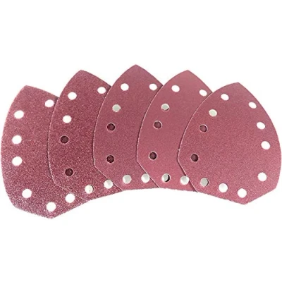 Immagine di Set di 5 pezzi carta abrasiva per levigatrice a mano Parkside PAHS 10.8 A1, 12 A1,PHS 160 PHS B2, B3, PMS 130, XQ², XQ² SE, dimensioni comePHSZ30B2, PHSZ30C3 e PHSZ18C3