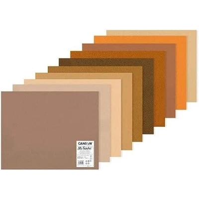 Immagine di Canson carta Mi Teintes (Nido api),Confezione da 10 fogli 160 g/m2, 50x65 cm, colori bruni