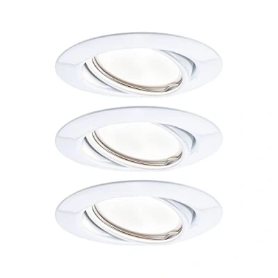 Immagine di Paulmann 93422 Base Lampada da incasso Kit 3 LED (monocolore) GU10 15 W Bianco