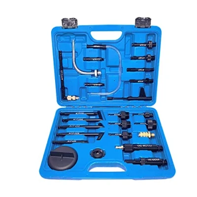 Immagine di ZKTOOL 27 pezzi Kit Adattatore per Riempimento Fluido Trasmissione, Set Olio Trasmissione ATF, di Strumenti Connettore Cambio Automatico