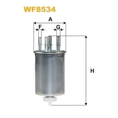 Immagine di WIX FILTERS WF8534 Filtro Carburante per condotti/circuiti 10mm 8mm LAND ROVER: Range Rover Sport, 4, Discovery 5