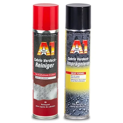 Immagine di Pratico Set A1 Dr Wack Detergente e impermeabilizzante per tessuto capote cabrio, 400 ml, qualità premium la protezione del delle nelle auto cabrio