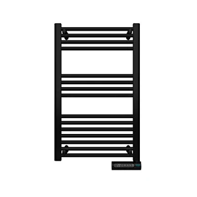 Immagine di Cecotec Scaldasalviette Elettrico a Basso Consumo ReadyWarm 9100 Asciugamano Intelligente Nero 500 W, Display LED, Touch Control, Timer, 3 Modalità Operative, 2 Sistemi di Sicurezza