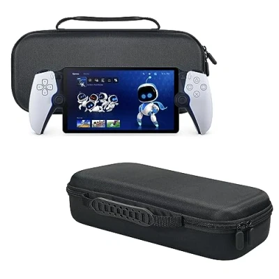 Immagine di GMUJIAO Compatibile con Sony Playstation Portal per Custodia,Handheld Borsa Protettiva,Custodia Protettiva Eva,Protezione Completa/Stand Deisgn Nero