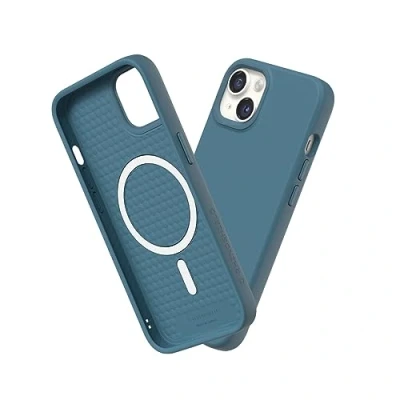 Immagine di RhinoShield SolidSuit Case Compatible with Magsafe for [iPhone 13/14] Shock Absorbent Slim Design Protective Cover Premium Matte Finish 3.5M / 11ft Drop Protection Ocean Blue