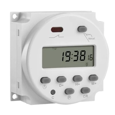 Immagine di Heschen, timer digitale programmabile con schermo LCD, DC 12 V, CN101A