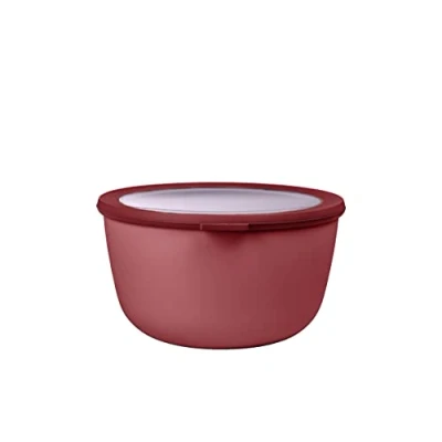 Immagine di Mepal Multi Bowl Cirqula Round Contenitori Plastica con Coperchio Adatto come contenitore ermetico per Frigo, microonde, Congelatore e piatti da portata Ciotole Cucina 3000 ml Vivid mauve