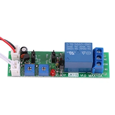 Immagine di Akozon modulo relè DC 5 V 12 24 tempo regolabile ritardo timer on/off (DC12 V, 0 120 minuti)