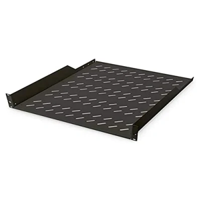 Immagine di Digitus DN 19 TRAY 2 55 SW pollici Ripiano porta apparecchi per armadio rack U Installazione fissa Adatto profondità armadio: da 800 mm Nero