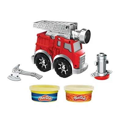 Immagine di Play Doh Hasbro Wheels Set da Gioco con 2 lattine composte Non tossiche, Acqua e Colori antincendio, Giocattolo per Bambini dai 3 Anni in su