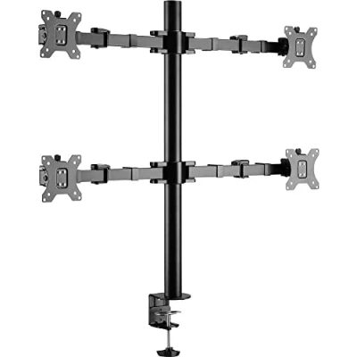 Immagine di SpeaKa Professional SP MM 540 4 vie Supporto per monitor 43,2 cm (17) 81,3 (32) Nero Inclinabile + girevole, Ruotabile, Regolabile in altezza