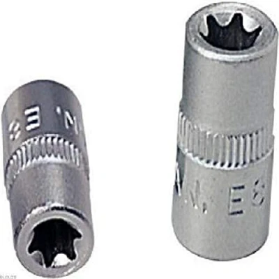 Immagine di KS TOOLS 911.4314 Serie di bussole DIN3120, ISO1174 E5 Acciaio al cromo vanadio Profilo E, Torx esterno zigrinato