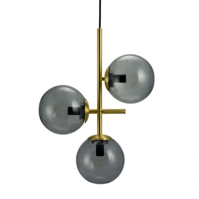 Immagine di DYBERG LARSEN Lampada a sospensione Como, 3 luci, ottone