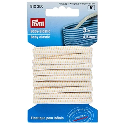 Immagine di Prym Elastic, White, &#039;4,5 mm, weiß, 3 m