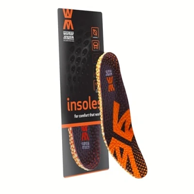 Immagine di Worker Walker SoftCorn Pro Solette per scarpe da lavoro, unisex, anti fatica, comodi inserti lavorare in piedi e camminare, assorbimento degli urti, durata, suola interna con effetto memory